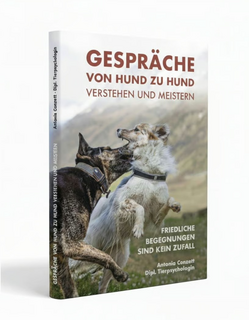 Buchcover: Gespräche von Hund zu Hund verstehen und meistern, von Antonia Conzett